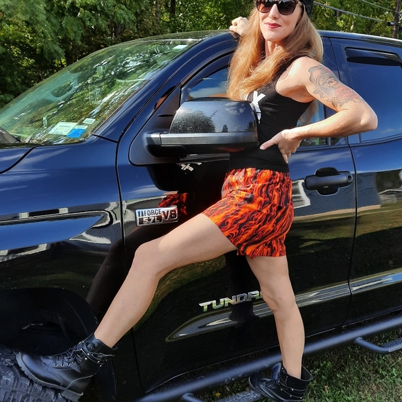 Flaming Women's Cotton Boxer Shorts Size XS - Picture 4 of 6